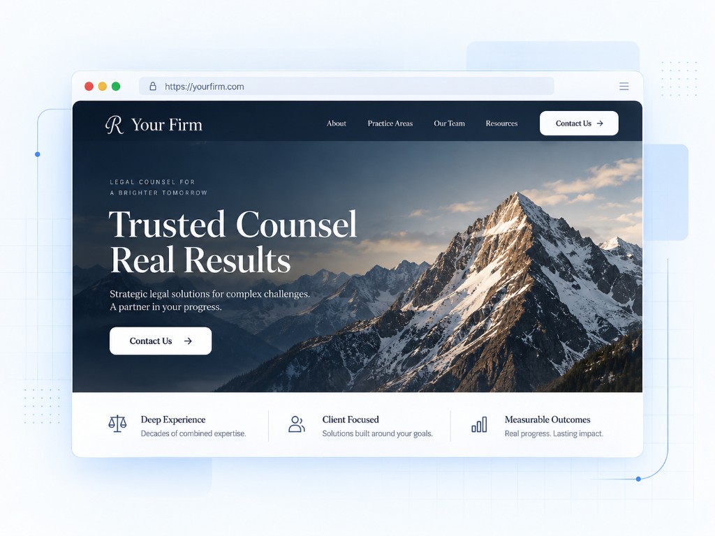 Finished website illustration